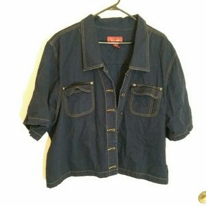 Lane Bryant denim top